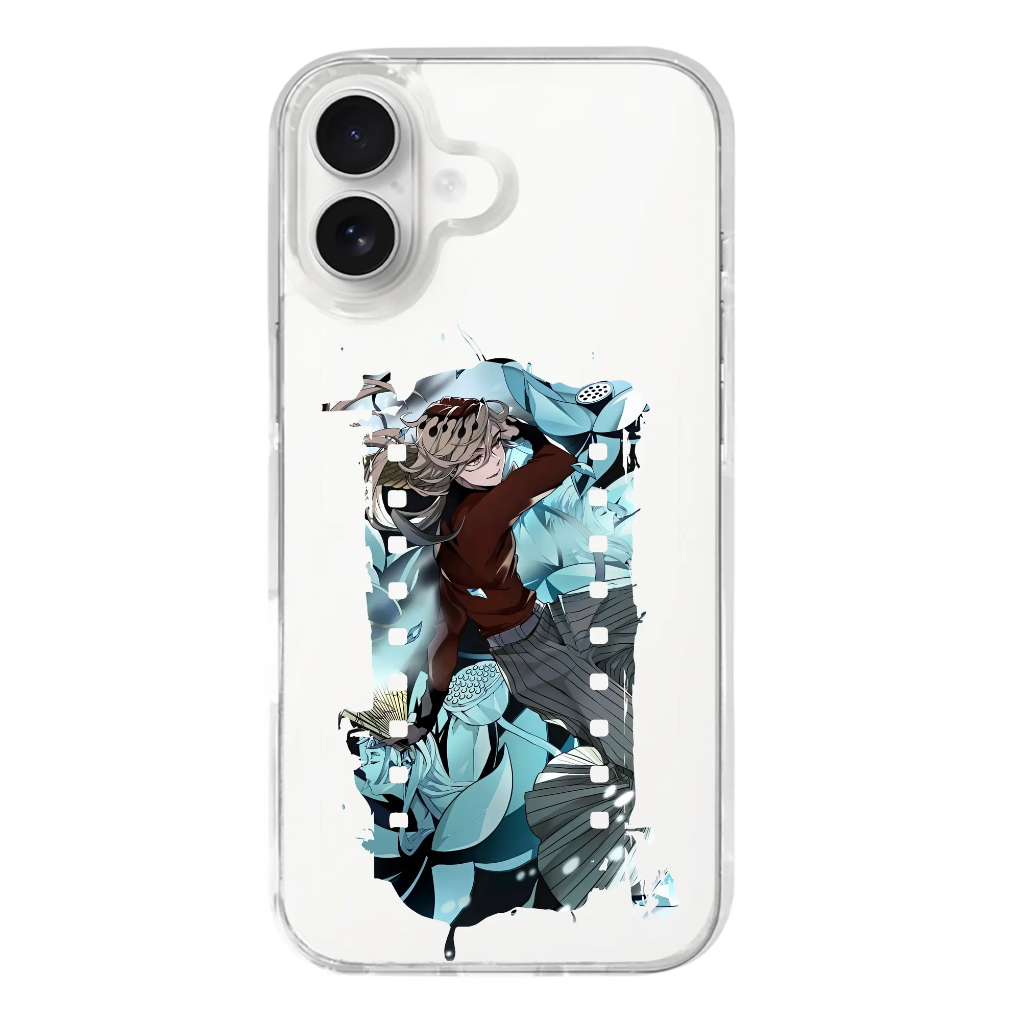 鬼滅の刃 グッズ,童磨 - iPhone 17シリーズ 透明スマホケース – 薄型・耐衝撃・精密フィット保護カバー